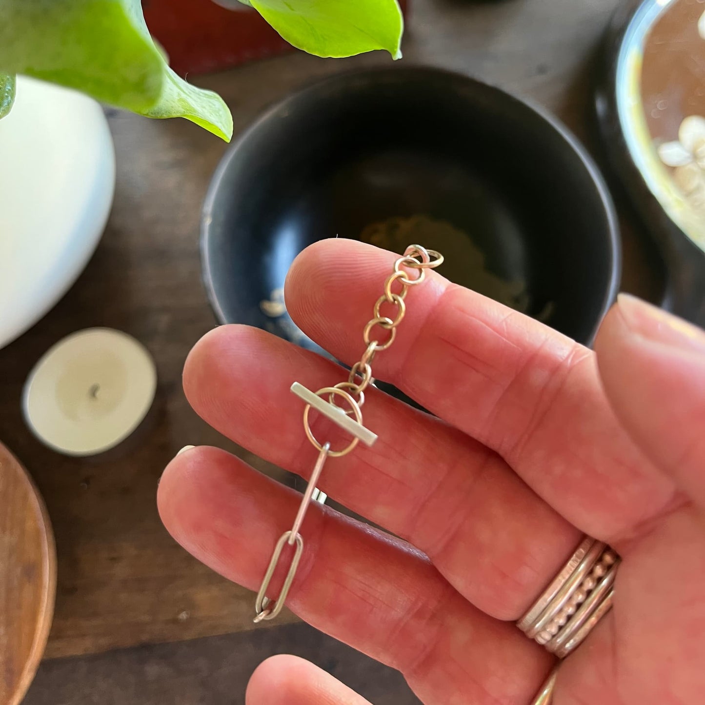 Silver Chain Link Bracelet (3 week course: PLUS silver cost)