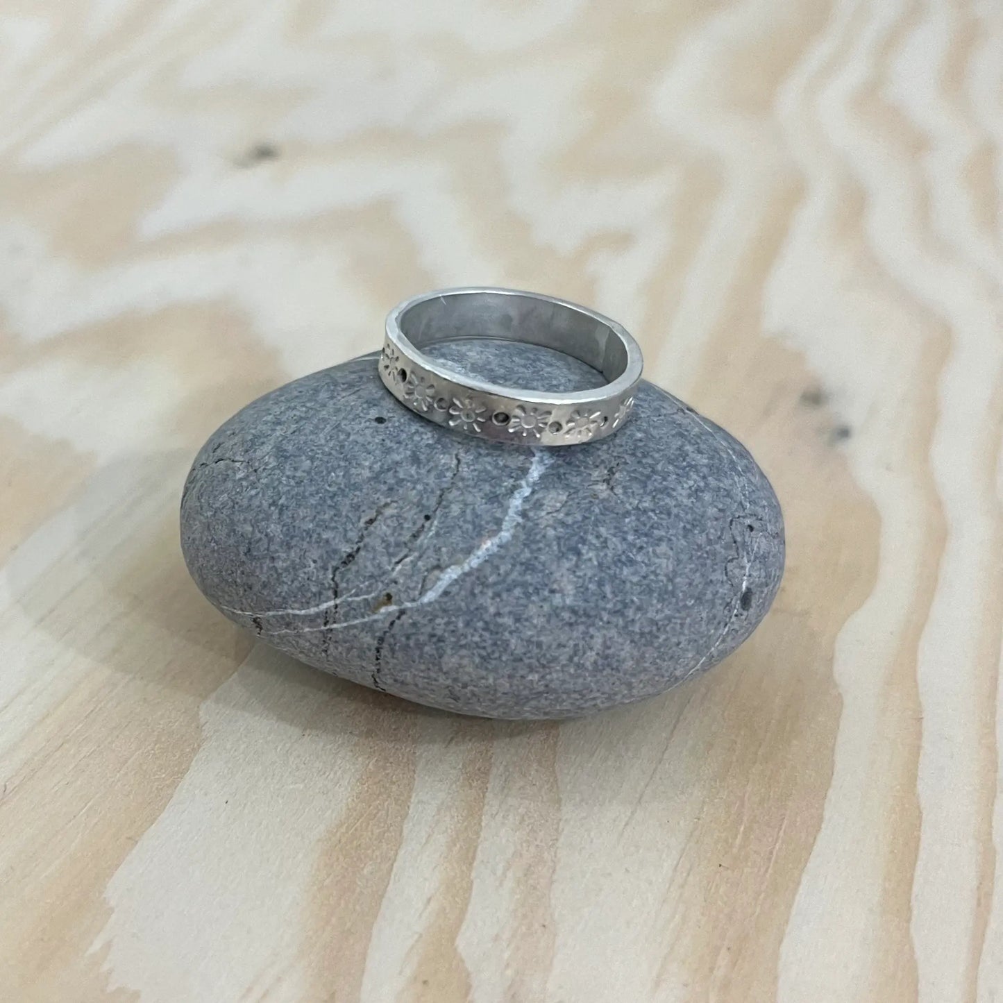 Textured Silver Ring