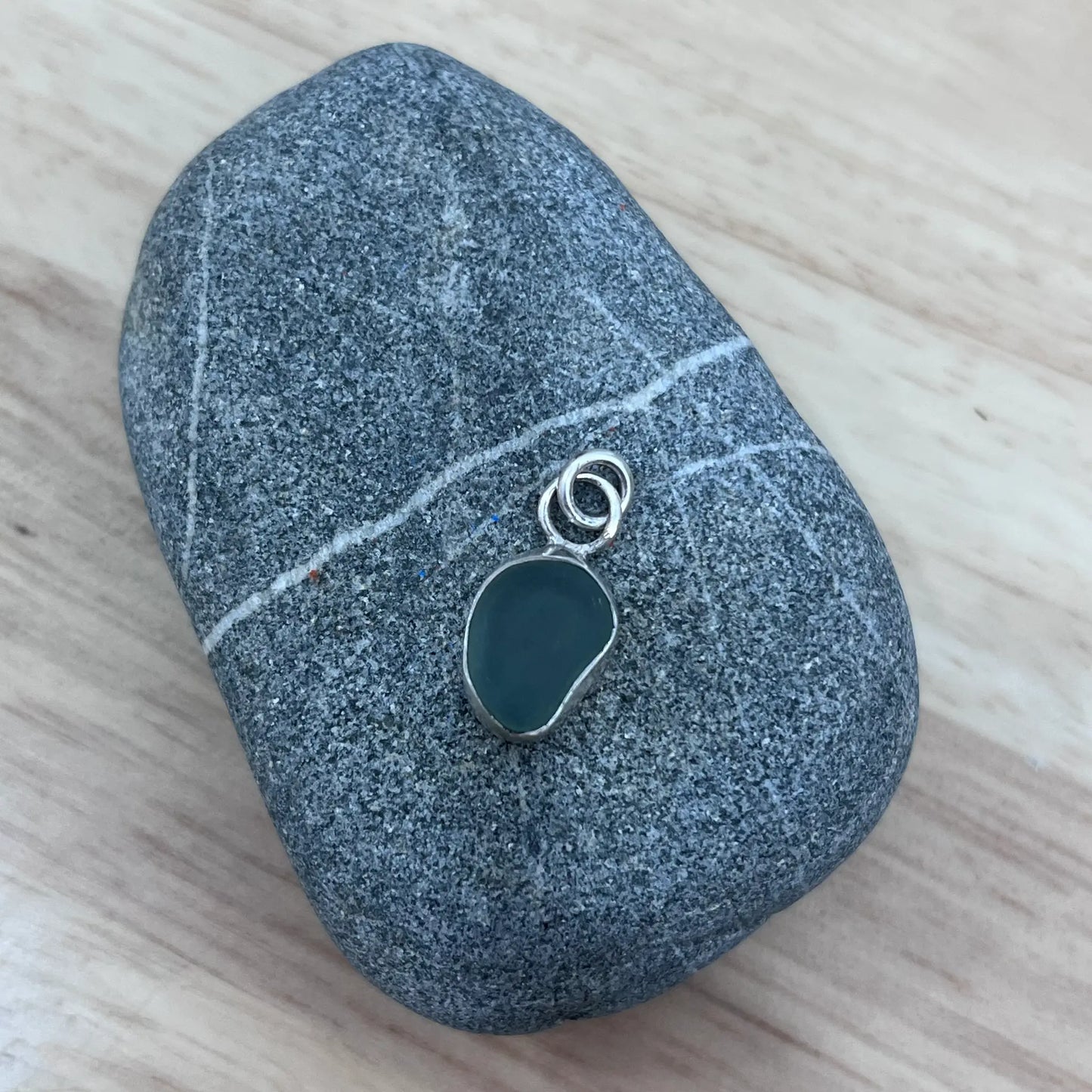 Sea Glass Silver Ring or Pendant